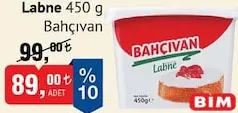 BAHÇIVAN LABNE PEYNİR 450 G fiyat ve kampanya bilgisi